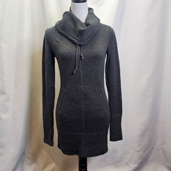 Dakini Gray Cowl Neck Sweater Dress Size XS - Picture 1 of 8
